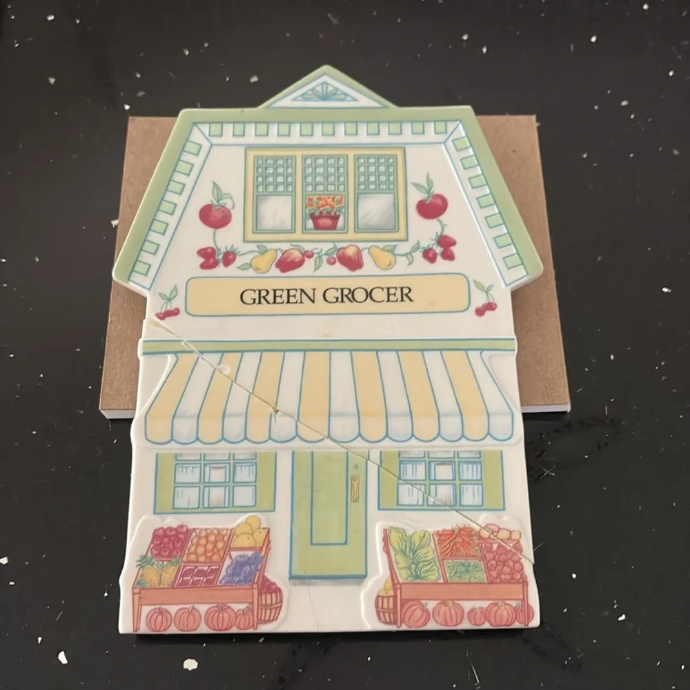 SET/4 Lenox Spice Village Vintage c1992 Porcelain Trivets Cottagecore Victorian - Picture 5 of 11